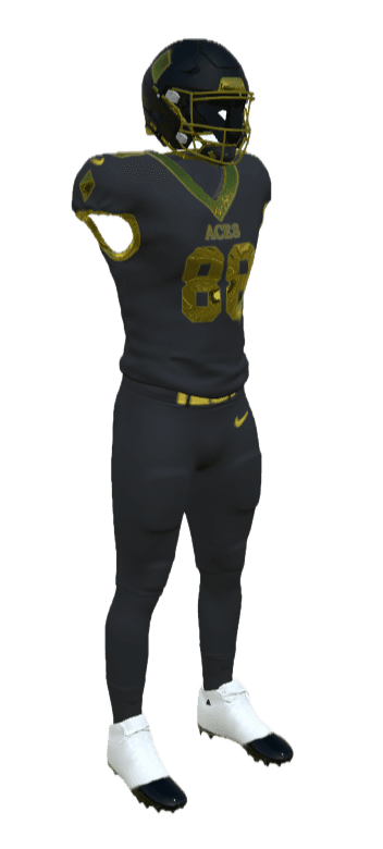 Custom Aces football uniform designed by Uniform Lab