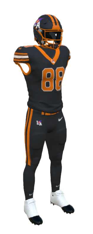 Custom LA football uniform designed by Uniform Lab