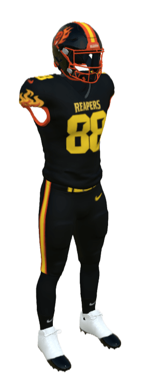 Custom Reapers football uniform designed by Uniform Lab