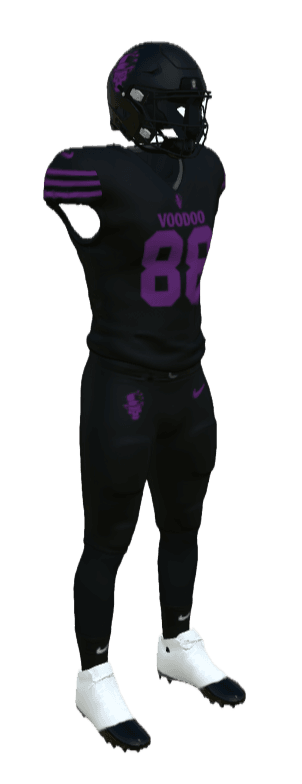 Custom Voodoo football uniform designed by Uniform Lab